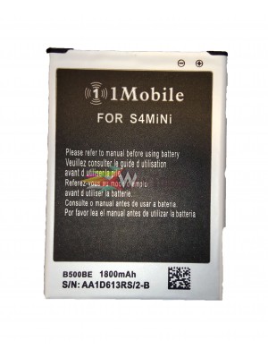 1 Mobile Μπαταρία Συμβατή  για Galaxy S4 Mini, 1800 mAh Ανταλλακτικά